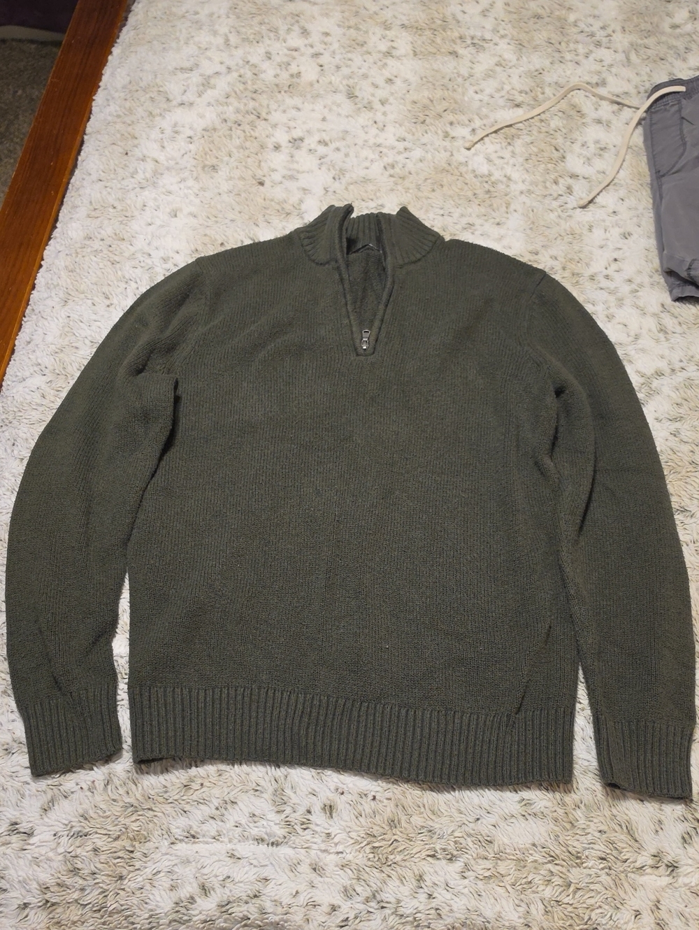 Sonoma Olive Half-Zip Men's Sweater